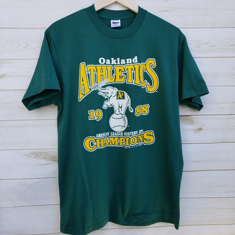 VTG Oakland A's 1988 Championship tee L 50/50
